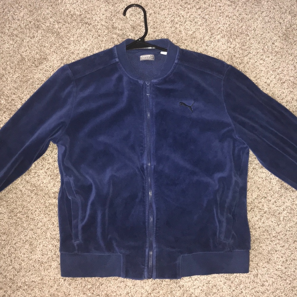 Puma velvet track suit sweatshirt